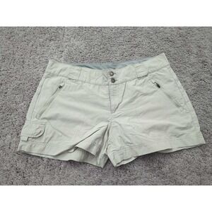 Columbia Titanium Shorts Womens 14 Beige Inseam: 3.5" Mid Rise Active